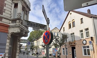 Blick auf die Steinstraße: Sie gilt als einer der Problempunkte in der Stadt. - Jobst Lüdeking