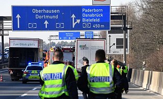 Die Autobahn 2 in Richtung Dortmund war vorübergehend voll gesperrt. - Symbolfoto: Andreas Eickhoff
