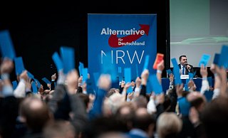 Parteitag der NRW-AfD: Inhaltliches fällt aus der Tagesordnung. - picture alliance