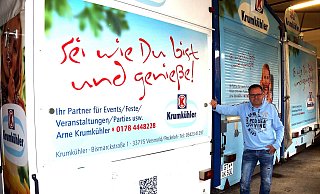 Die meisten Imbiss-Verkaufsstände von Arne Krumkühler warten seit Monaten auf ihren Einsatz. - Marion Bulla