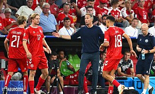 Coach Kasper Hjulmand sieht seine Dänen gegen die DFB-Elf nicht chancenlos. - Sven Hoppe/dpa