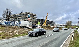 An dieser Stelle in Schweicheln-Bermbeck wird voraussichtlich ab Montag, 23. März 2020, die B61 (früher B239) gesperrt. - Alexander Jenniches