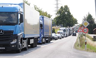Staus auf der B 68 sind selten geworden. - Anja Hanneforth