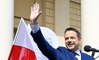 Der liberale polnische Präsidentschaftskandidat Rafal Trzaskowski ist ein enger Mitstreiter von Regierungschef Donald Tusk. (Archivbild) - Wojtek Jargilo/PAP/dpa