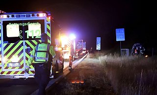 Die Autobahn musste wegen der Kollision gesperrt werden. - Charlotte Mahncke