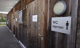 Bis Ende Februar geschlossen: Die öffentliche Toilette Aqua Magica bleibt über die Wintermonate zu. - Amelie Förster