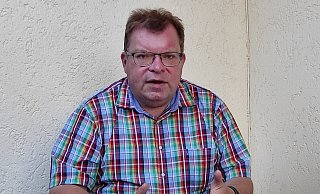 Christoph Schünemann im Gespräch mit der NW. - Svenja Ludwig
