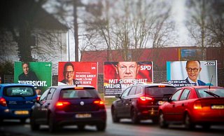 Die Bundestagskandidaten aus dem hiesigen Wahlkreis werben an wichtigen Stellen im Stadtgebiet. - Daniel Salmon Die Bundestagskandidaten aus dem hiesigen Wahlkreis werben an wichtigen Stellen im Stadtgebiet. - Daniel Salmon