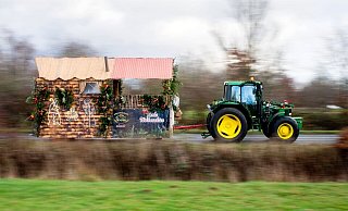 Bereits zum drittel Mal gibt es in Stuhr einen rollenden Weihnachtsgottesdienst. - Hauke-Christian Dittrich/dpa