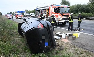 Totalschaden: Ein Audi A7 war auf der A2 auf einen Mercedes aufgefahren. - Andreas Eickhoff