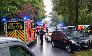 Der betroffene Fahrer eines Opels war auf der Westerfeldstraße in Richtung Talbrückenstraße unterwegs, als ihn die Notlage traf. - Paul Brinkmann