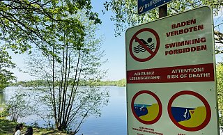 Die Stadt Paderborn weist auf das Badeverbot in den Baggerseen im Stadtgebiet hin. Auch am Ufer gelten Regeln. - Stadt Paderborn