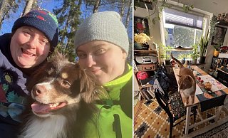 Die Gütersloherin Pia Tholander-Harraß (l.) ist der Liebe wegen nach Schweden ausgewandert. Heute lebt sie mit ihrer Frau in einem Vorort von Stockholm. - Pia Tholander-Harraß