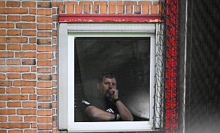 Union-Trainer Baumgart hatte einen speziellen Platz. - Soeren Stache/dpa