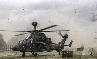 Die Kampfhubschrauber vom Typ Tiger sind im Januar im Tiefflug über der Warburger Börde unterwegs. - Bundeswehr