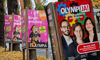 In München warben Befürworter und Gegner intensiv um eine Olympia-Bewerbung. (Archivfoto) - Peter Kneffel/dpa