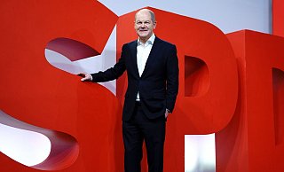 Aufbruch: Olaf Scholz im Jahr 2021. - Kay Nietfeld/dpa