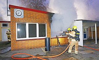 Die Paderborner Feuerwehr rückte an Allerheiligen zum Brand am Paderborner Waldbad aus. - Ralph Meyer