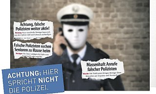 Falsche Polizisten: Die echten Beamten warnen davor, zu vertrauensselig zu sein. - Polizei