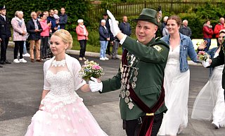 Beim Schützenfest in der Höxteraner Ortschaft Bosseborn stand das Königspaar Olaf und Silvia Millgramm im Mittelpunkt. - Thomas Kube