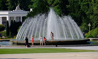 Die Mittelfontäne im Kurpark. - Thorsten Gödecker
