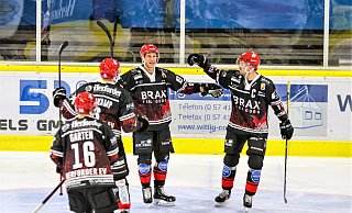 Herforder Jubel mit Marius Garten (v. l.), Jörn Weikamp, Ralf Rinke und Björn Bombis. - Yvonne Gottschlich