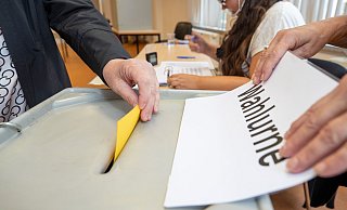 In vielen größeren Städten kommt es zur Stichwahl - so auch in Bielefeld. - picture alliance/dpa