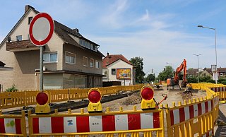 Derzeit saniert Straßen NRW die Werster Straße auf dem Abschnitt zwischen Netto und Glockenstraße. - Judith Gladow
