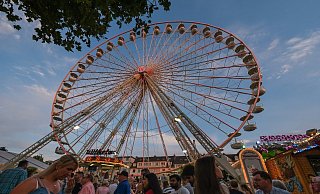 Die höchste Konstante ist das Riesenrad auf der Paderborner Libori-Kirmes. In diesem Jahr wird das große Fest aufgrund der Coronakrise ausfallen. - Andreas Zobe