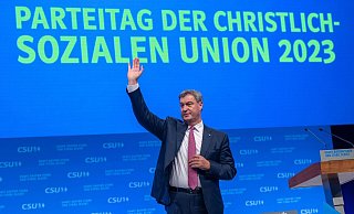 In München mit persönlichem Rekordergebnis als CSU-Chef bestätigt: Markus Söder. - Peter Kneffel/dpa