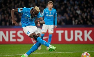 Victor Osimhen regt sich mächtig über den bisherigen Nationaltrainer Nigerias auf. - Gregorio Borgia/AP/dpa