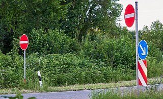 Die Abfahrt wird gesperrt. (Symbolbild) - Pixabay