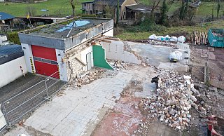 So sah die Baustelle zum Ende vergangener Woche aus – der Abriss lief auf vollen Touren. - Thomas Kube