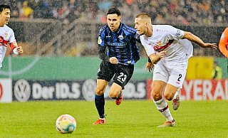 Raphael Obermair (l.) musste zuletzt wegen einer Verletzung pausieren, trainiert jetzt aber wieder. - Besim Mazhiqi