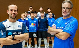 Lucas Tiemann (l.) und Dirk Lindemann übernehmen Brakes Oberliga-Team als Trainergespann. - Sarah Jonek