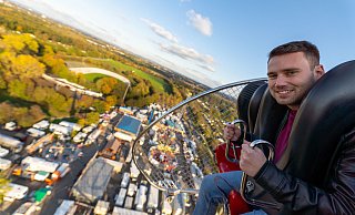 62 Meter über der Stadt: Höhenangst sollten die Besucher des „Gladiators" nicht haben. - Dennis Angenendt