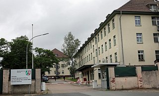 Die Zentralen Unterbringungseinrichtung auf dem Gelände der ehemaligen Kaserne. - Frank-Michael Kiel-Steinkamp