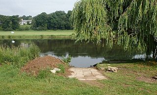 Die Täter hoben sogar Erde aus, um die Rampe zu errichten. - WSP
