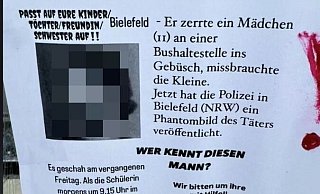 Dieses Plakat geht als Foto derzeit in Bielefeld auf Instagram viral. Es ist eine Fälschung. - Screenshot: Instagram