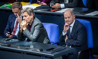 Es kriselt: Die drei Spitzen der Ampel-Koalition. (Archivbild) - Michael Kappeler/dpa