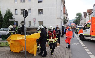 Unfall in Bielefeld: Eine Frau wird lebensgefährlich verletzt. - Charlotte Mahncke