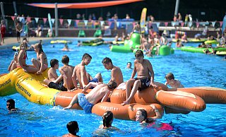 Das alte Jöllenbecker Freibad ist Geschichte. 2026 soll an dieser Stelle das neue Kombibad für den Bielefelder Norden eröffnen. - Frücht