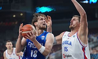 Nikola Jokic und Serbien sind bei der Basketball-EM überraschend ausgeschieden. - Sergei Grits/AP/dpa