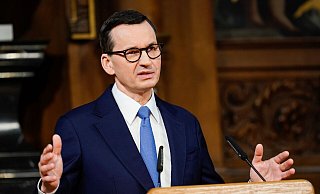 Der polnische Ministerpräsident Mateusz Morawiecki. - Uwe Anspach/dpa