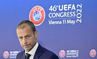 UEFA-Präsident Aleksander Ceferin sorgt sich um die Sicherheit bei der EM in Deutschland. - Hans Punz/apa/dpa
