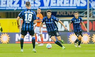 Maximilian Rohr könnte beim SCP die Nachfolge von Ron Schallenberg (r.) antreten. Sonntag geht es gegen seinen ehemaligen Teamkollegen Dennis Srbeny (l.). - Besim Mazhiqi