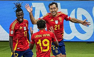 Mikel Oyarzabal erzielte den Siegtreffer für Spanien. - Michael Kappeler/dpa