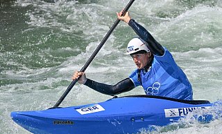 Ricarda Funk ist erstmals richtig zufrieden im Kaja-Cross. Beim Weltcupfinale wird sie Zweite im Time Trial und siegt im danach sogar. (Archivbild) - Sebastian Kahnert/dpa