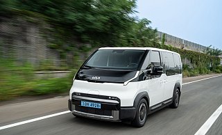 Bislang war Kia hierzulande für Pkw bekannt: Der Hersteller präsentiert nun mit dem PV5 sein erstes vollelektrisches Shuttle. - Kia/dpa-tmn