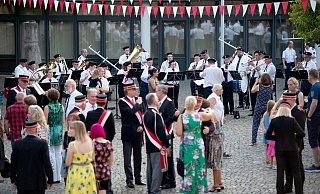 Schützenfest Bünde 2019: Das Malteser Orchester und der Spielmannszug Bad Oeynhausen 07. - Noah Wedel